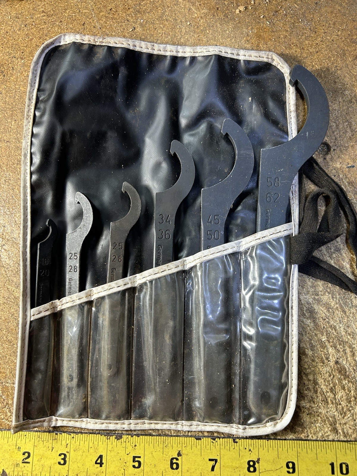 Germany Hook Wrench Set 16-20, 25-28, 34-36, 45-50 And 58-62mm
