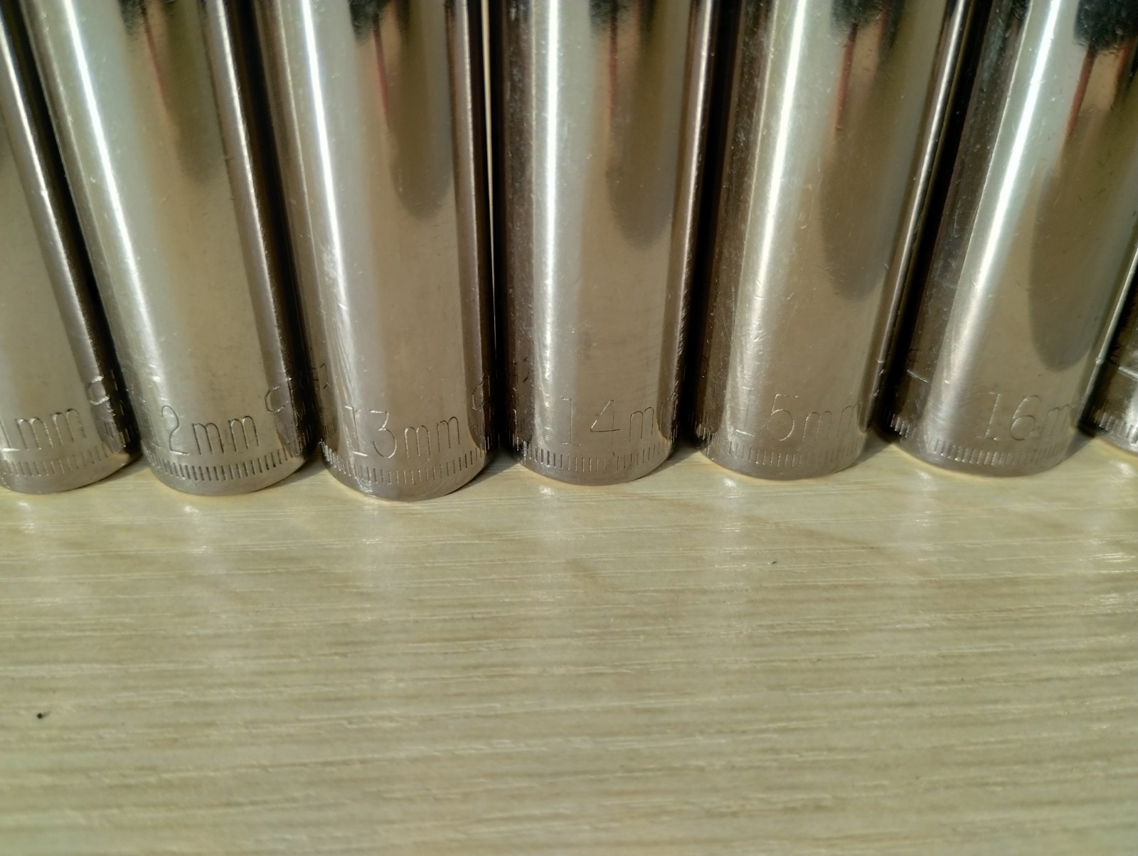 Vintage Craftsman G2-Metric Deep Socket Set 9mm–19mm+18 SparkUSA Made 3/8” Drive