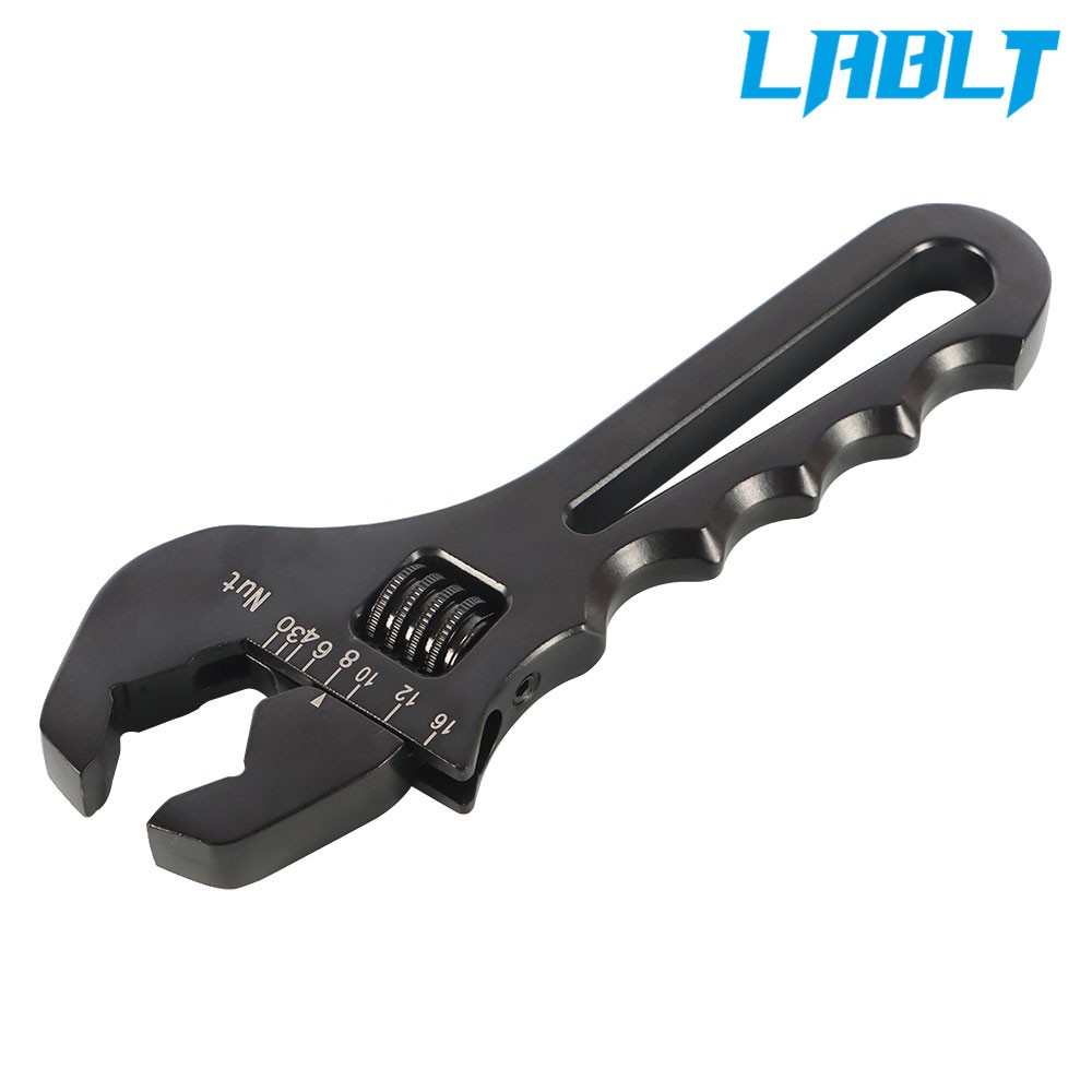 LABLT Adjustable Wrench Aluminum Tool Spanner for Hose End Fitting 3AN-16AN
