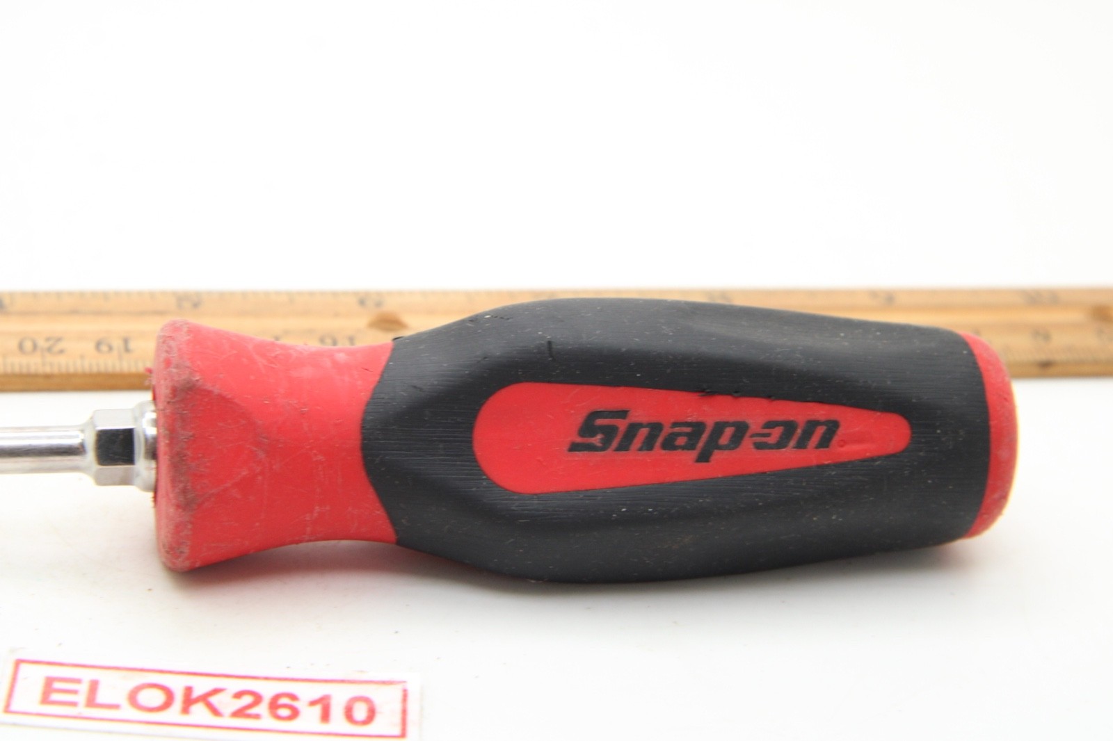 Snap On SGD2B 7/32″ x 3″ Slotted/Flat Red/Black Soft Grip Screwdriver USA