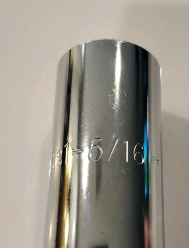 NEW! Proto 5342 1- 5/16″ Deep Socket, 1/2-Inch Drive, 12 Point