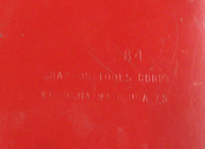 Snap On Tools USA KRA-284 (Kenosha WI) Red Metal Tool Case Box