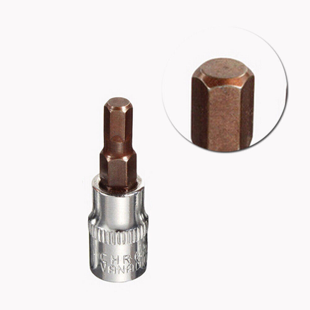 6pcs 3-8mm 1/4inch Hexagonal Drive Metric Hex Bit Sockets Nutdrivers Tools Set