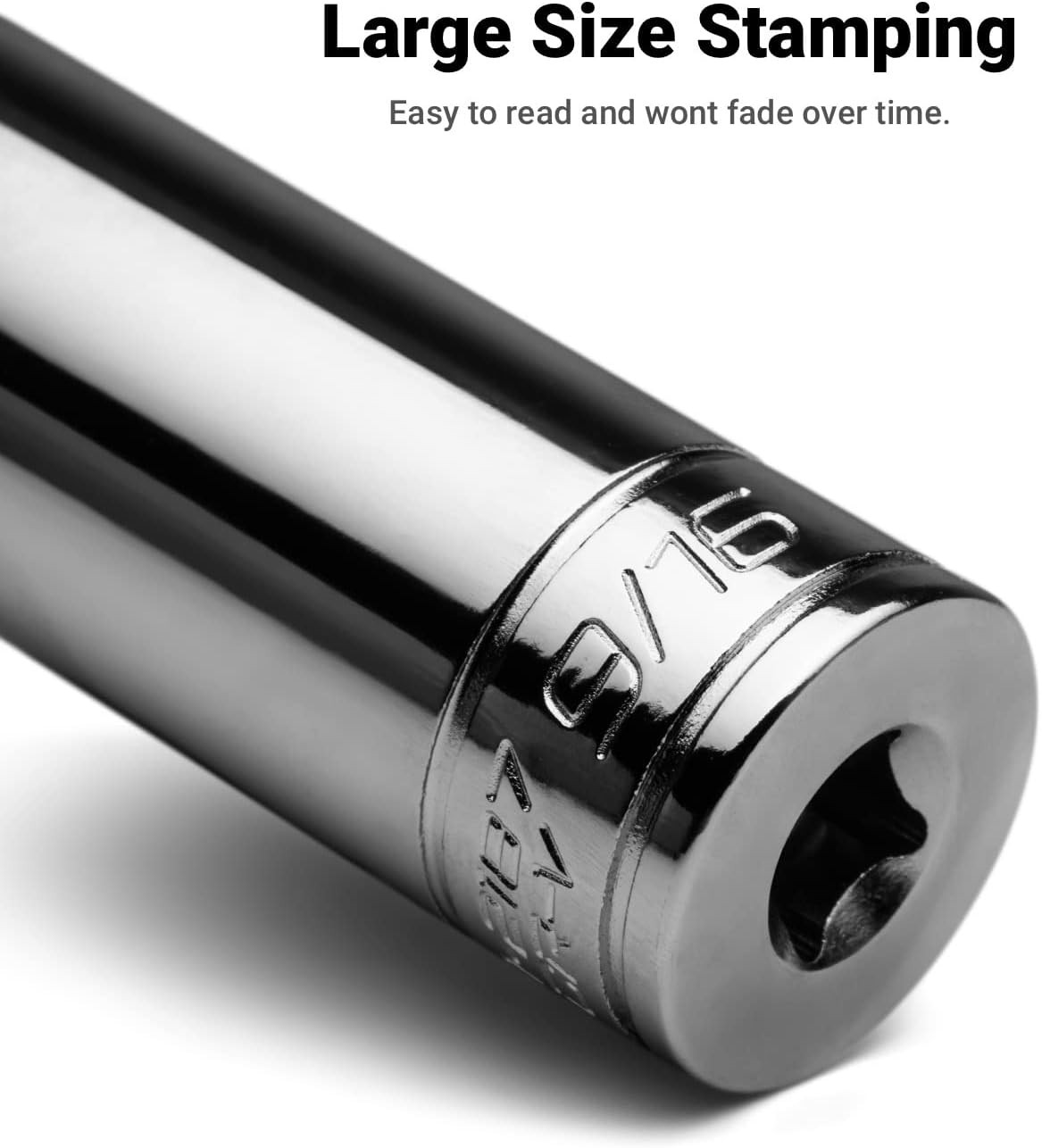 1/4 in. Deep Socket, 3/8 in. Drive, 12-point, SAE