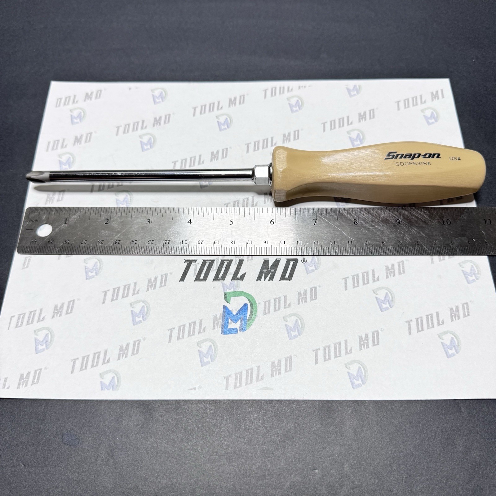 Snap-on Tools USA RARE COMBAT TAN #3 Phillips Hard Handle Screwdriver SDDP63IRA