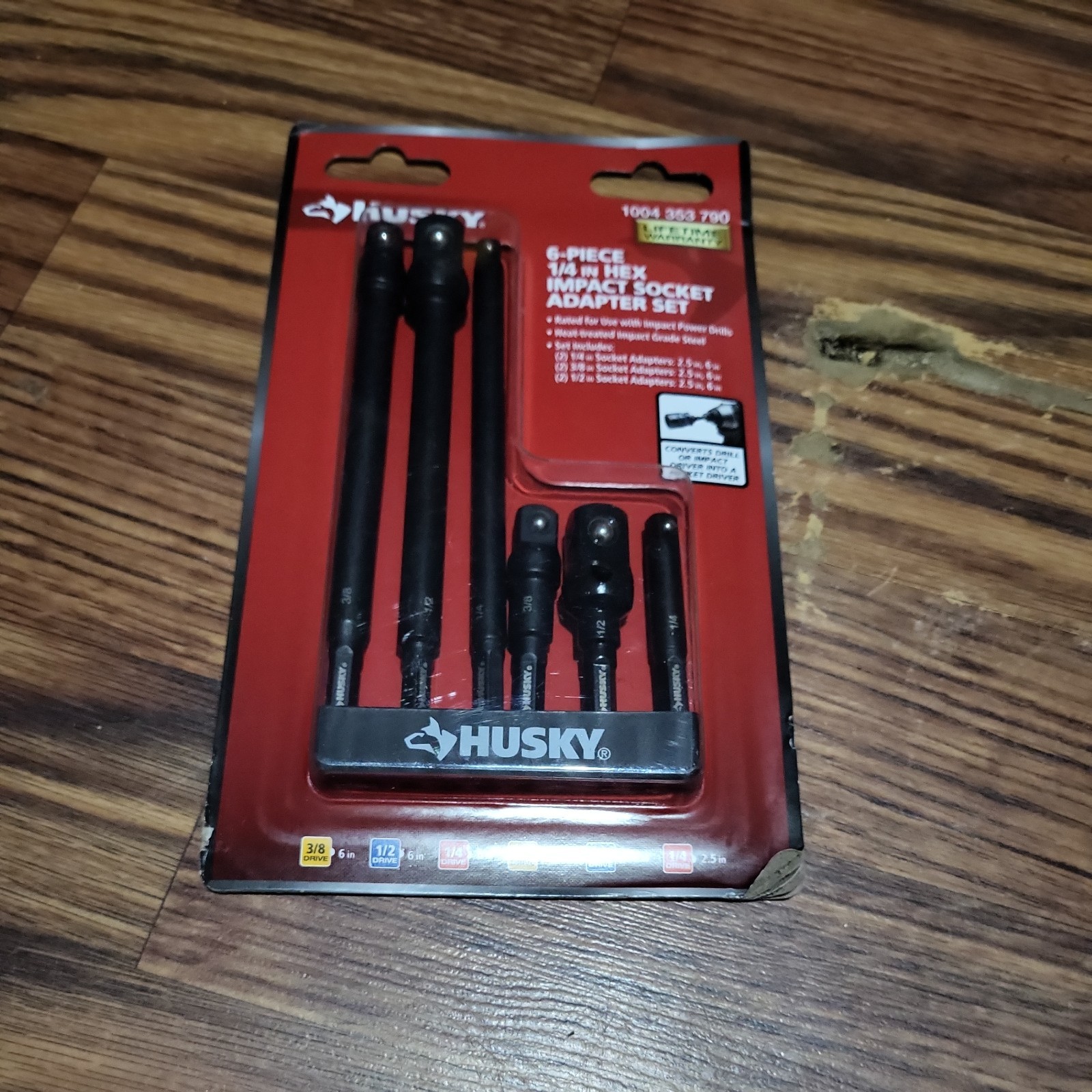 6 Piece 1/4″ Hex Impact Socket Adapter Set – New