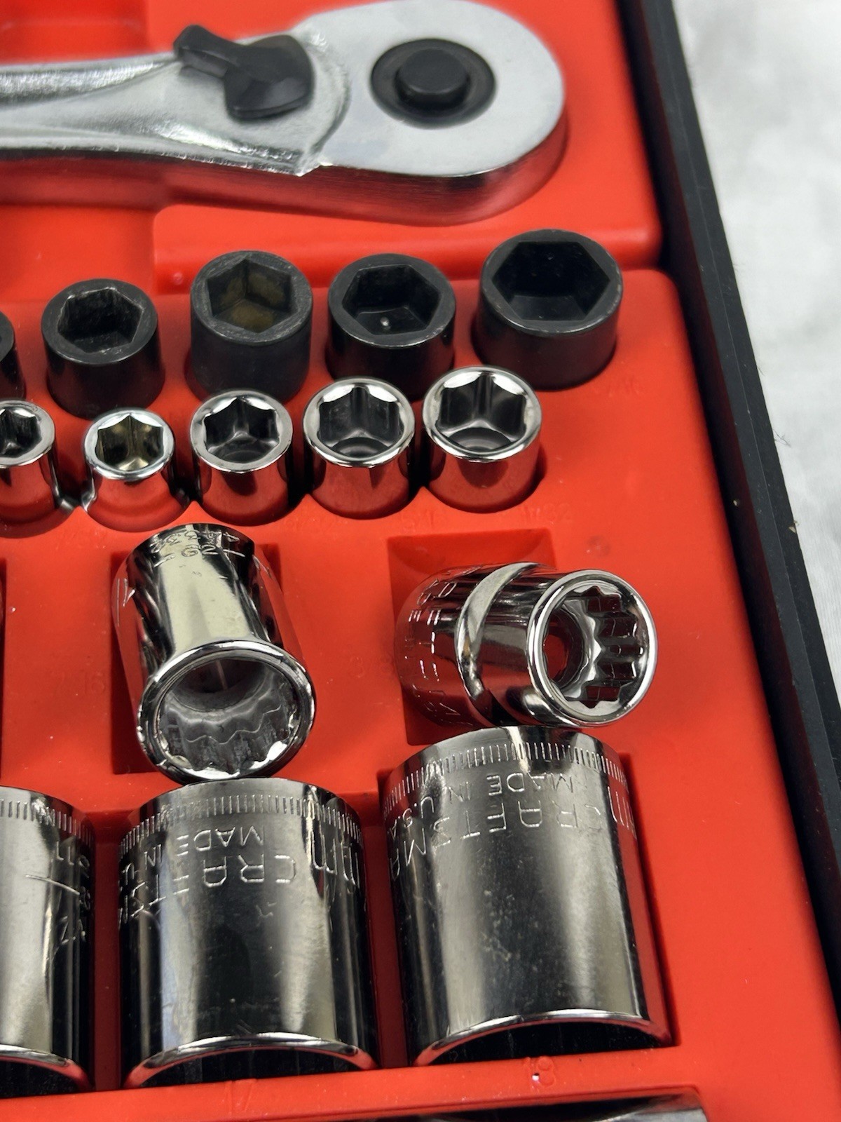 MINT RARE SEARS Craftsman 60pc Mechanics Tool Set 34060 SAE & Metric USA READ!