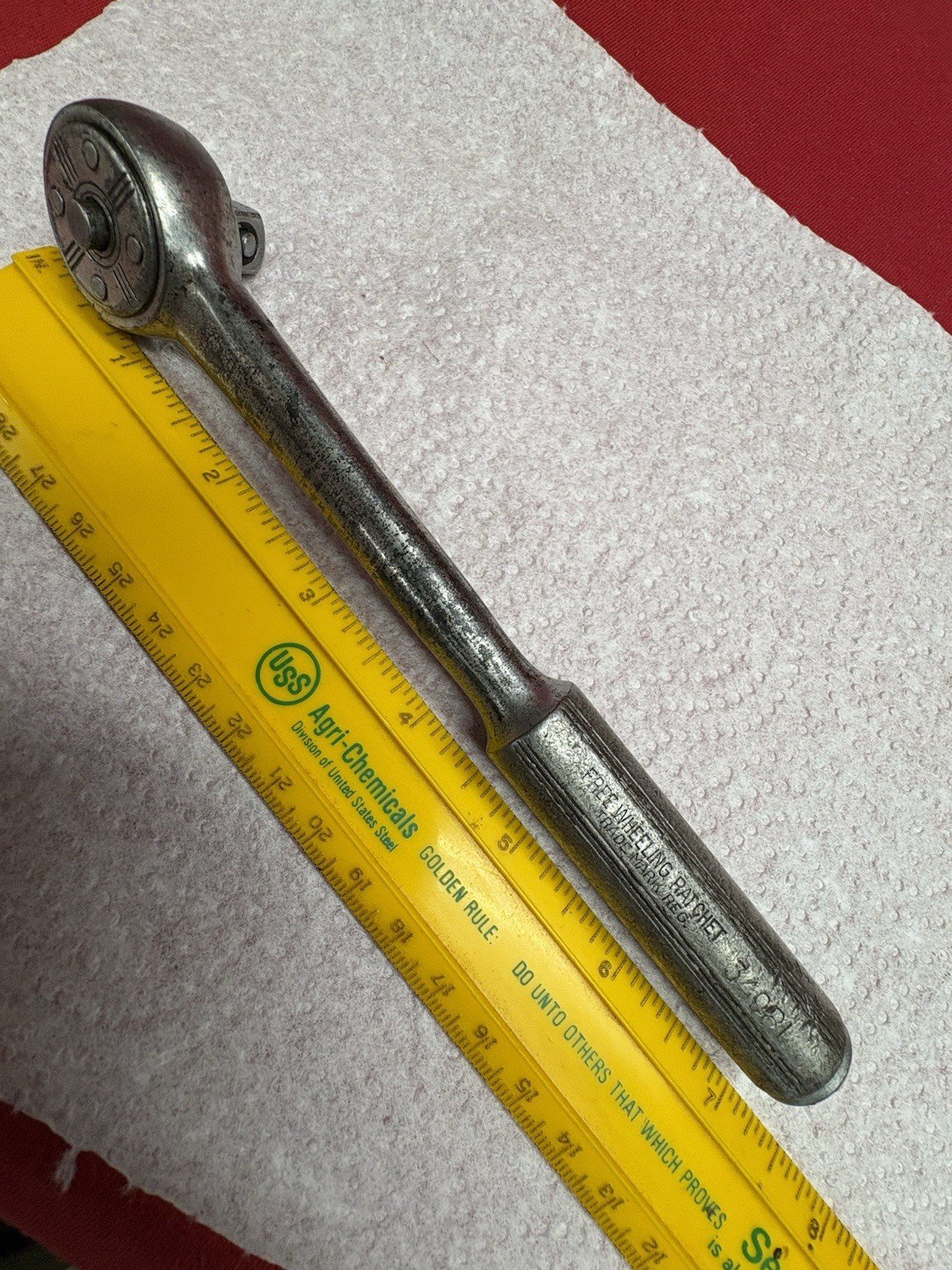 Vintage Blackhawk Reversible Ratchet 3/8″Drive 34981 7”Made in USA Works Great