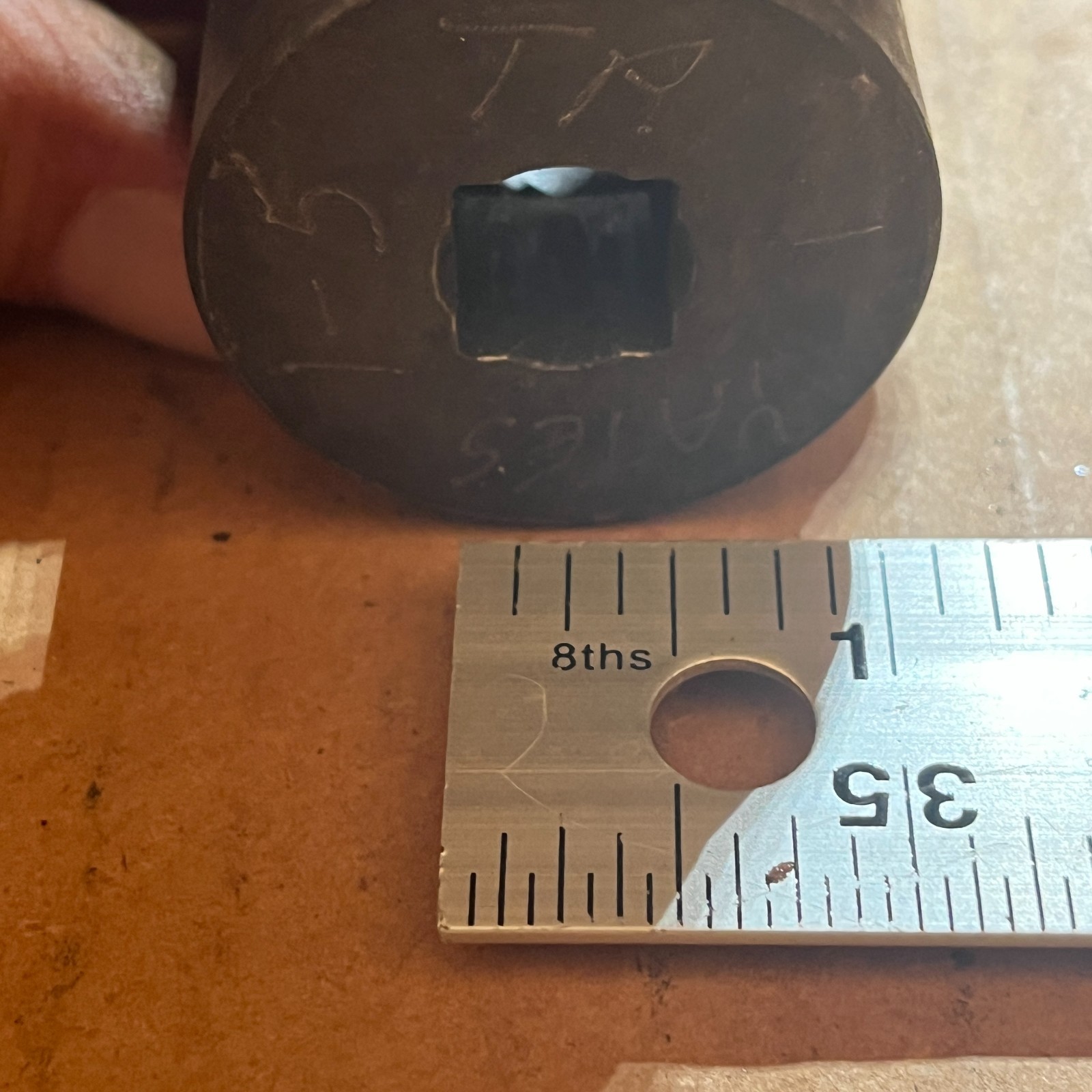 Snap-on P432 USA 1/2″ Drive Shallow Impact Socket 1” SAE Double Square 8 pt – C