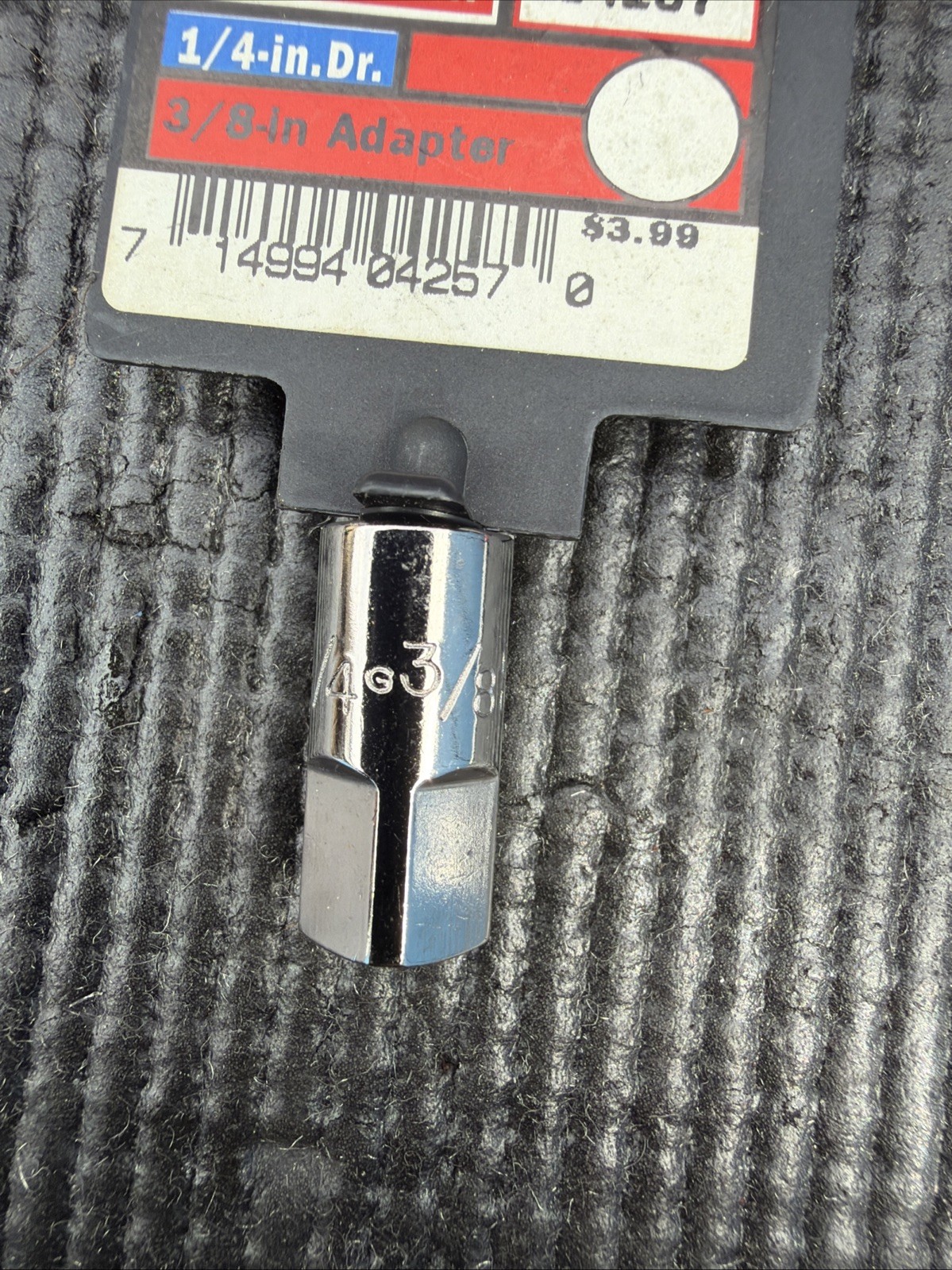 Sears Craftsman 1/4″ Ratchet 3/8″ Drive Socket Adapter / Increaser, USA Nos 4257