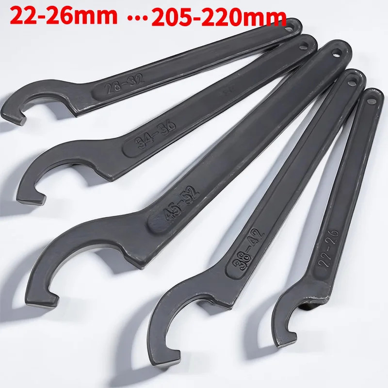 22-220mm Round Nut Half Moon Wrench – Adjustable Shock Absorber Wrench Set