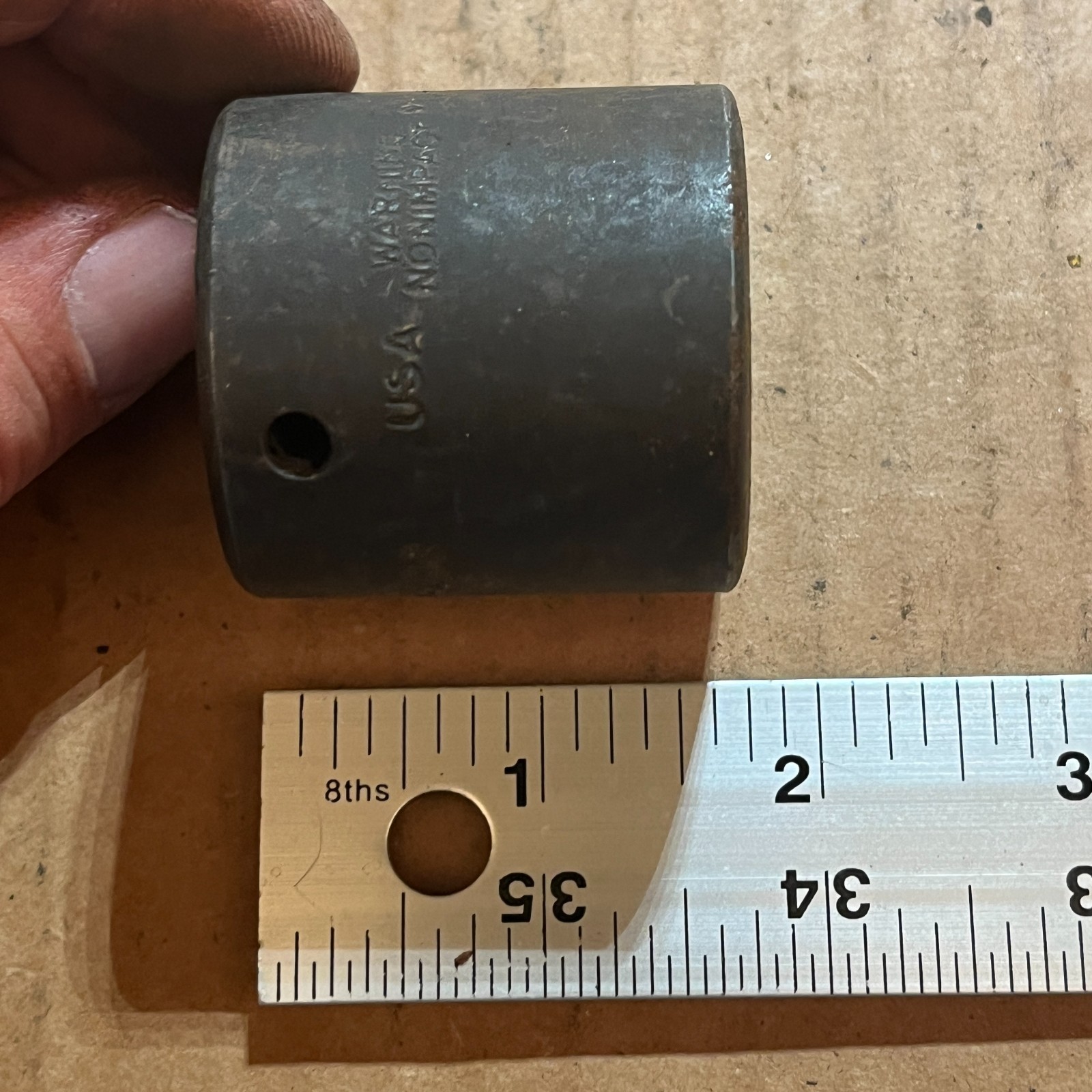 Snap-on P432 USA 1/2″ Drive Shallow Impact Socket 1” SAE Double Square 8 pt – C