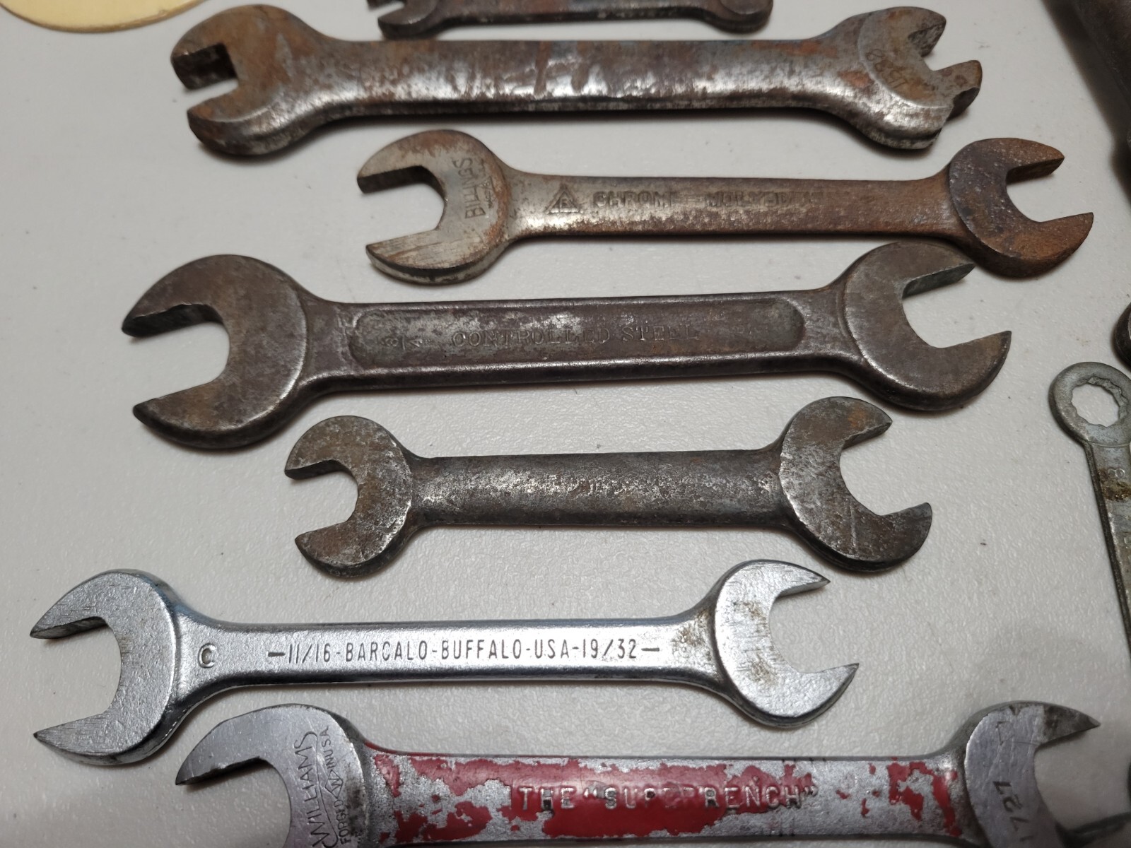 Vintage 34x Wrench Lot Billings Williams Hazet Auto-Kit Easco Lectrolite Buffalo
