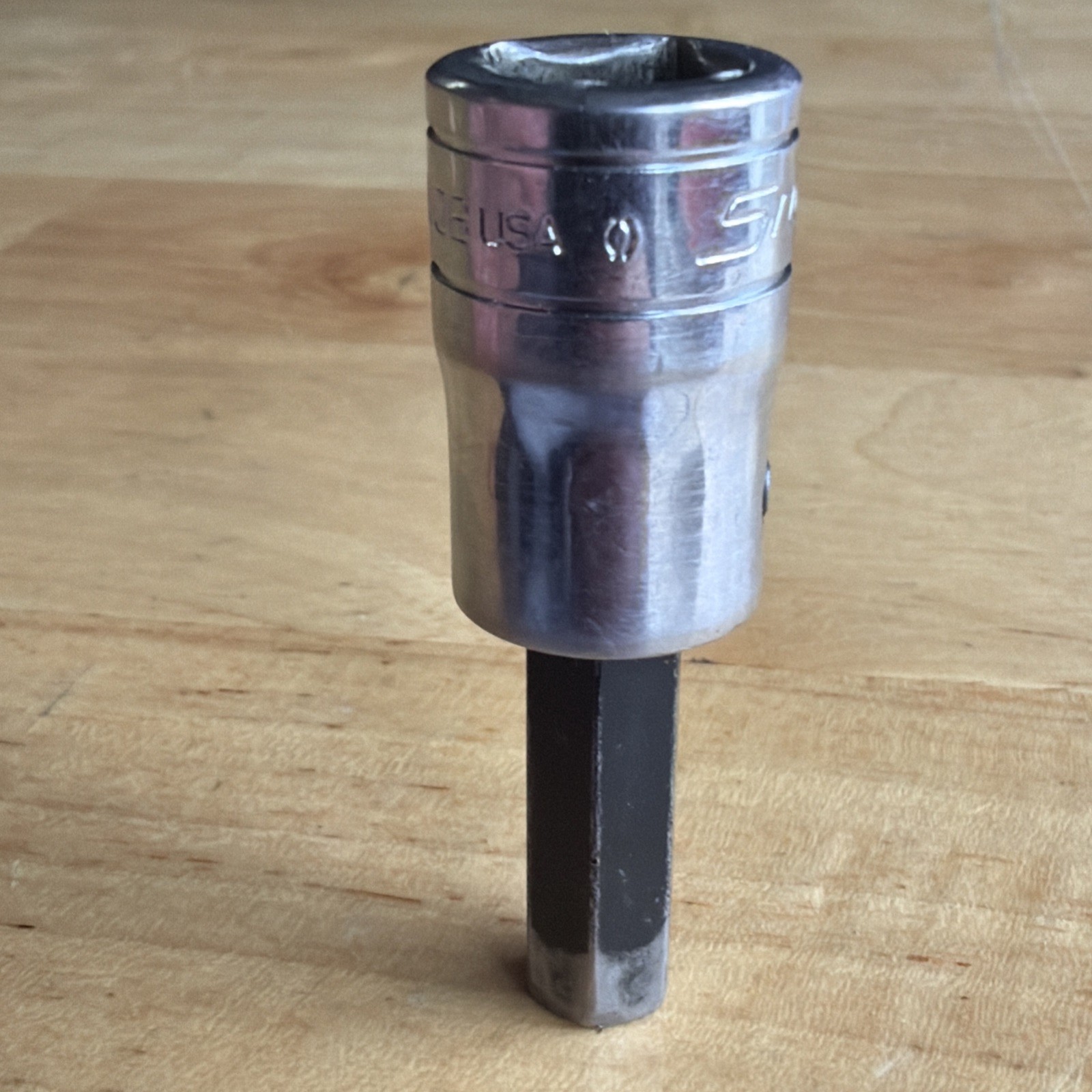 Snap On Tools 5/16″ Hex Bit Driver Socket 3/8″ Drive FA10B Made in USA
