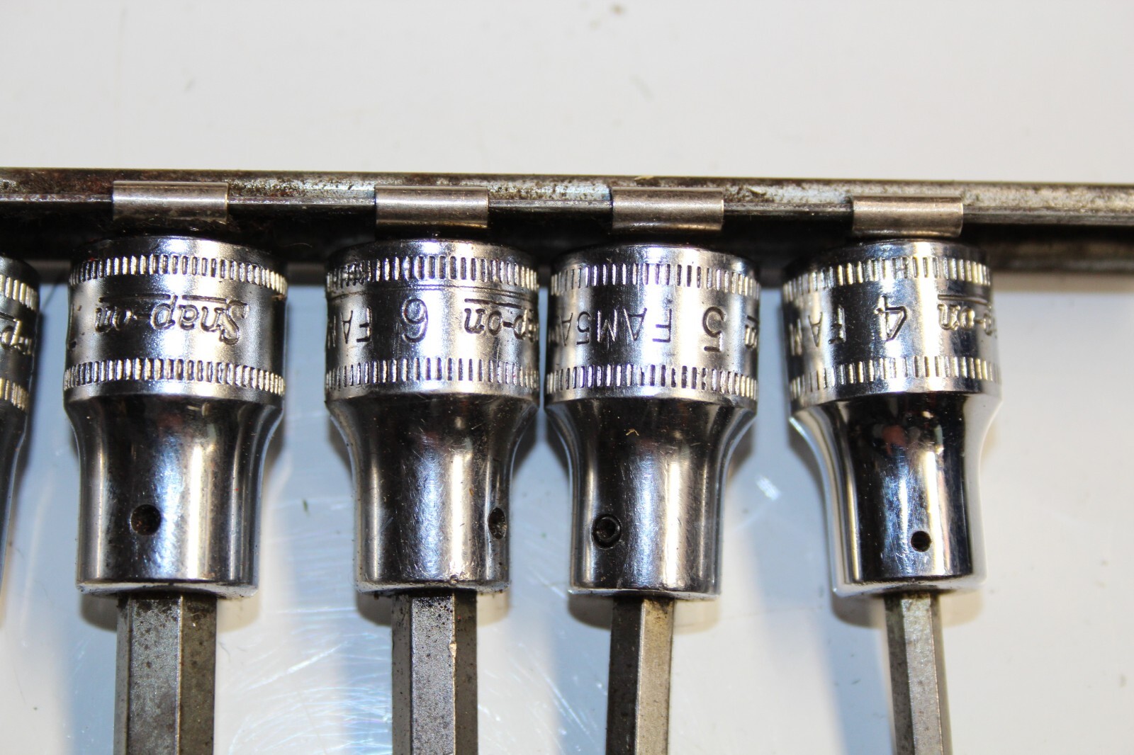 SNAP-ON TOOLS 7 pc 3/8″ Drive Metric Hex Bit Socket Set (4-10 mm) USA
