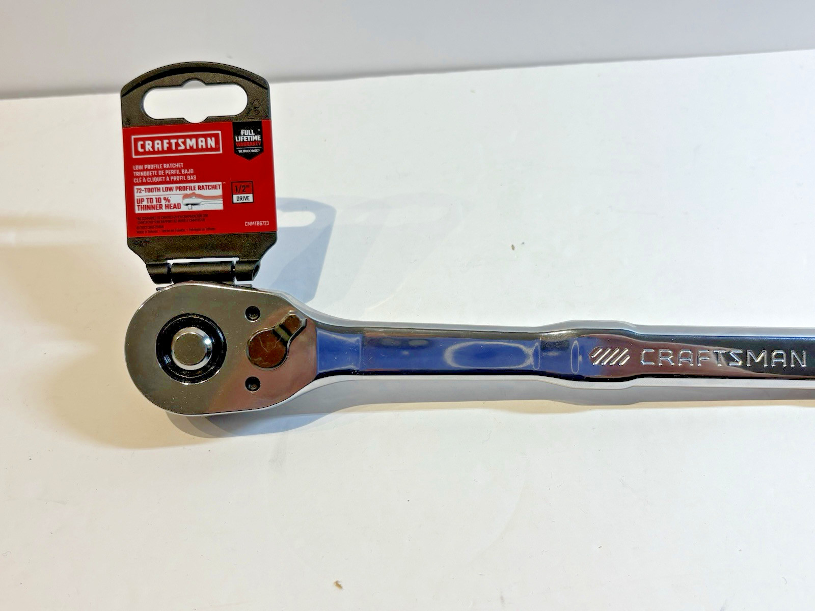 NEW Sears Craftsman Low Profile 1/2 in. drive Ratchet 72 teeth CMMT86723