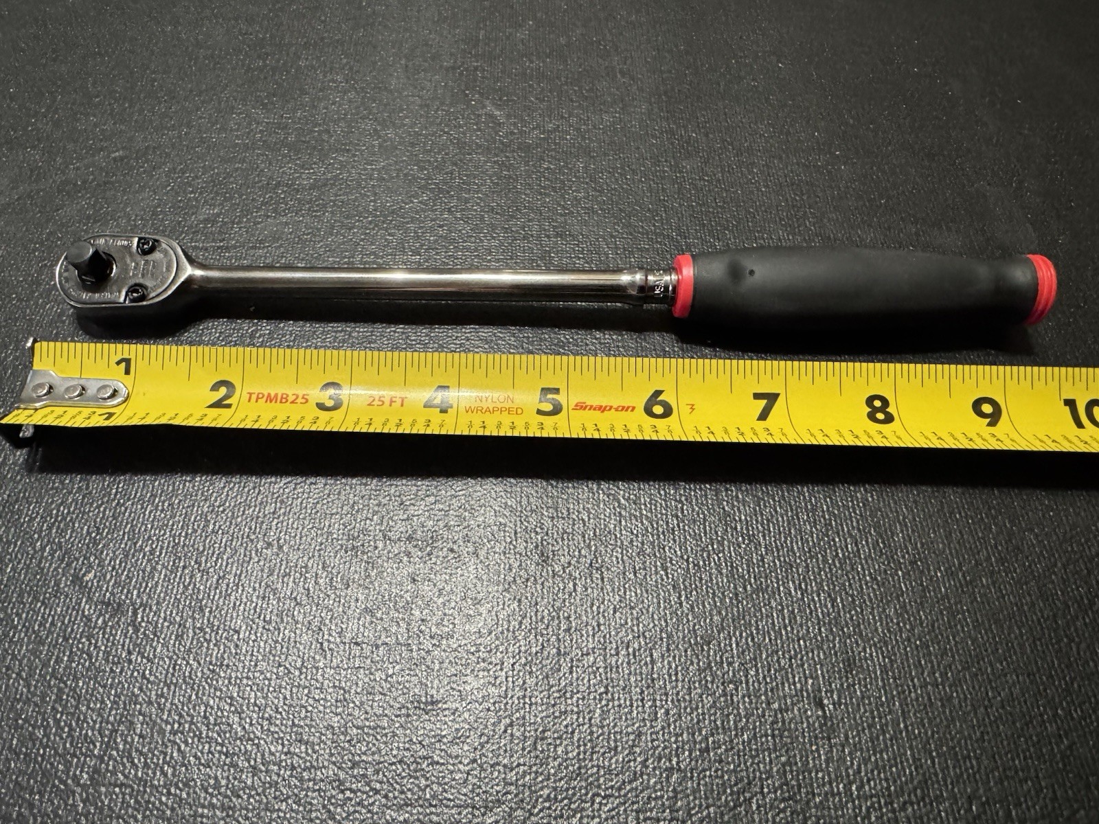 NEW RED 1/4″ Drive Soft Grip Extra-Long Handle Ratchet THLL72