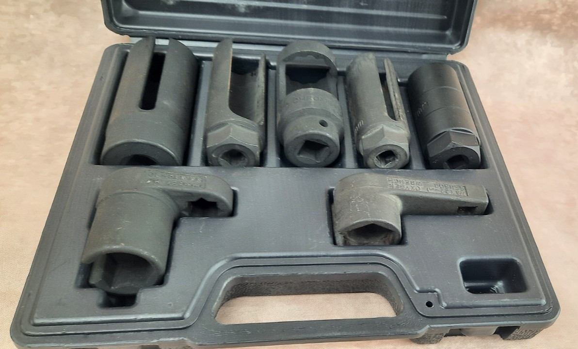 Cornwell HRC4673 7pc Oxygen Sensor Socket Wrench Kit O2 Oil Pressure Set