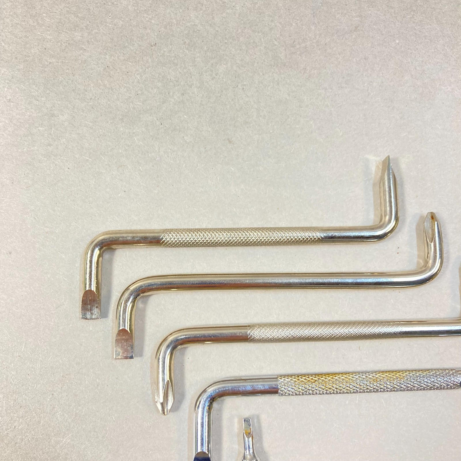 Offset Screwdriver Lot 6 Pc Phillips Flat Slotted Square Head w/ 1 Omega