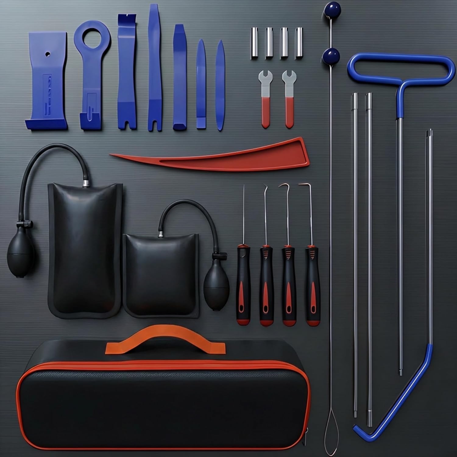 26-Piece Auto Trim Removal Tool Kit – ABS & Stainless Steel Panel Tools for Dash