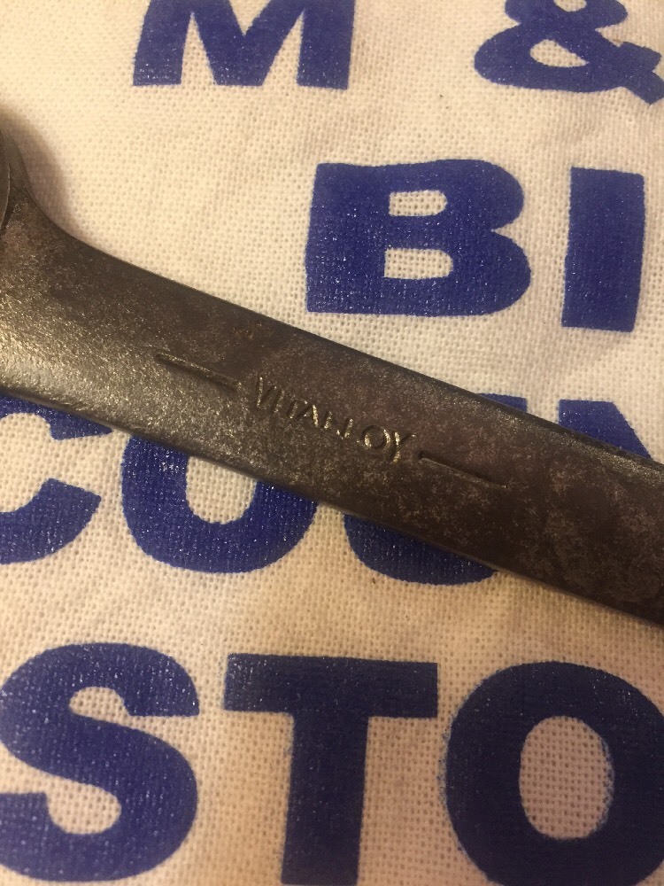 Vintage Billings Vitalloy Open End Wrench 1029 25/32″ & 11/16″ USA Rare
