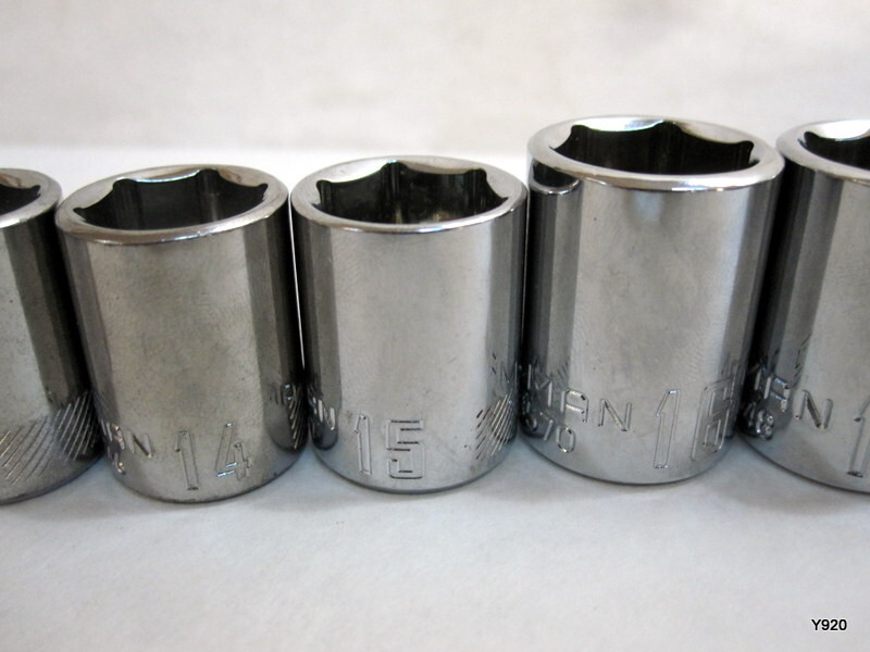 Craftsman set of 17pcs 6 point 6-22mm