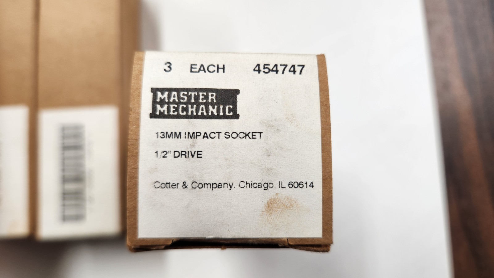 1/2″ drive x 13mm 6-point impact socket shallow standard MADE IN USA – LOT of 3