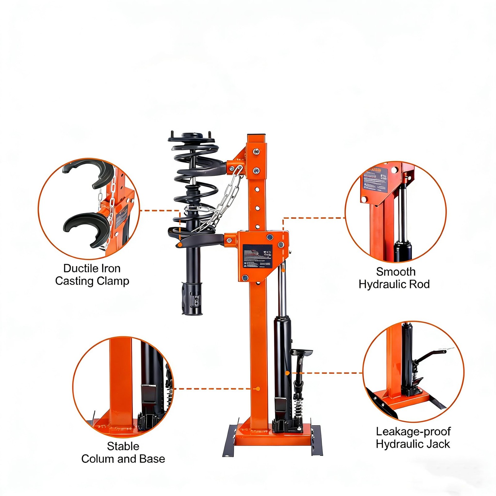 Hydraulic Shock Spring Compressor NEW Heavy Duty Foot Operated Coil Spring Tool
