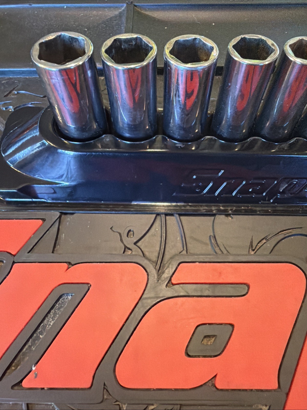 Snap-On 114YSTMMY 14 Pc 1/4″ Dr 6Pt Metric Flank Drive Xtra FDX Deep Socket Set