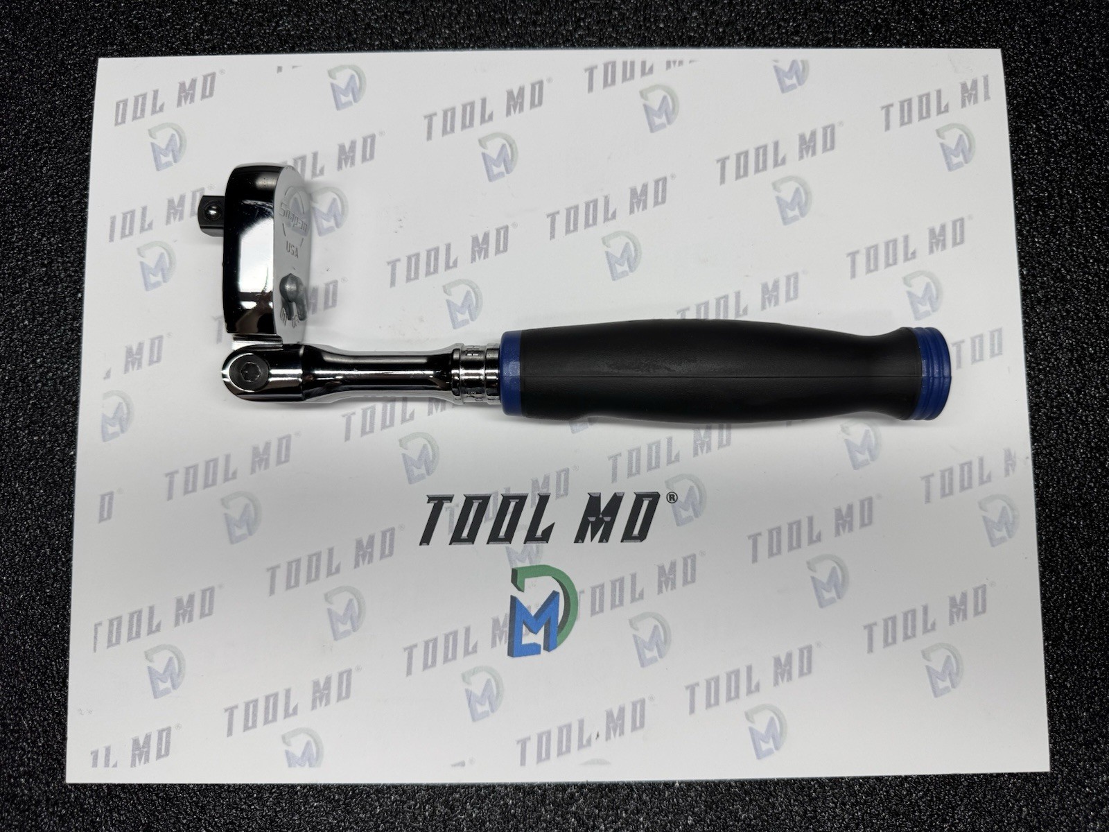 Snap-on Tools USA NEW POWER BLUE 3/8″ Drive Soft Grip Flex Head Ratchet FHF80A