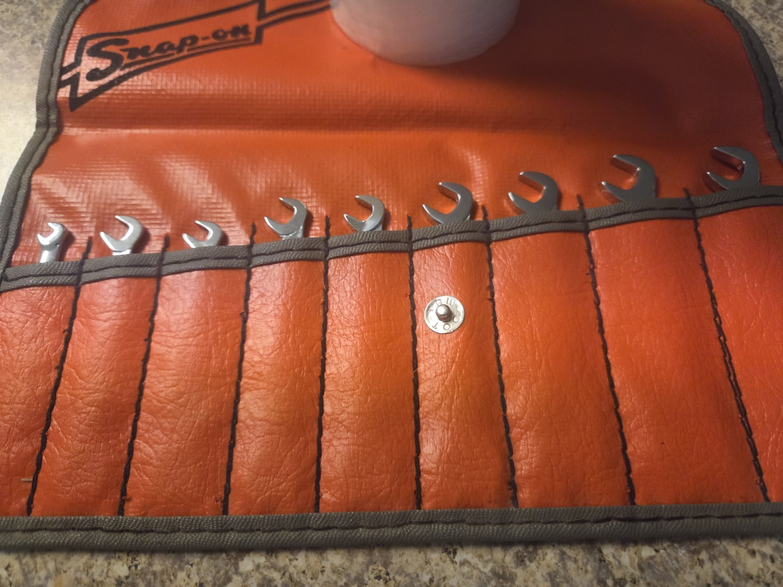 Vintage SnapOn 9 Piece SAE Open End Ignition/Midget Wrench Set Housed In…