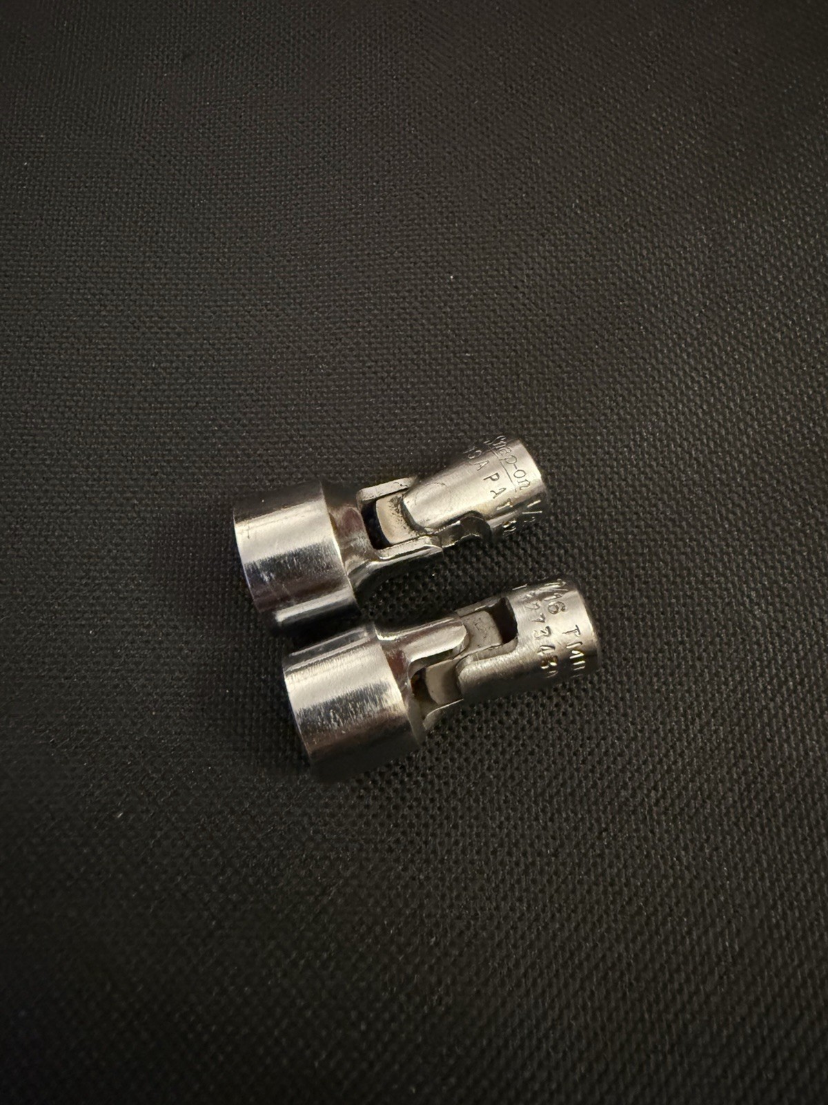 Snap On 2 Piece 1/4” Swivel Chrome Sockets 12 Point 7/16 1/2 – TMU141 TMU161