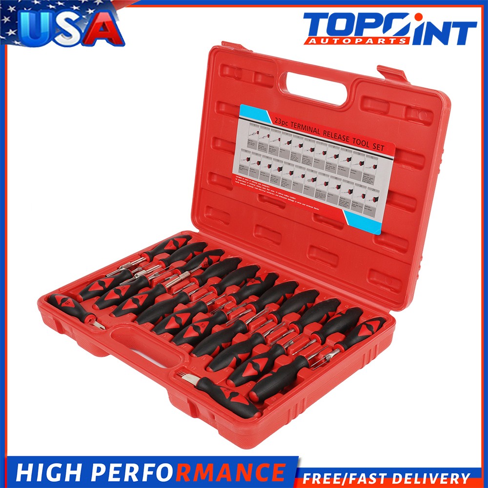 23Pcs/Set Universal Automotive Terminal Release Removal Remover Tool Kit + Case