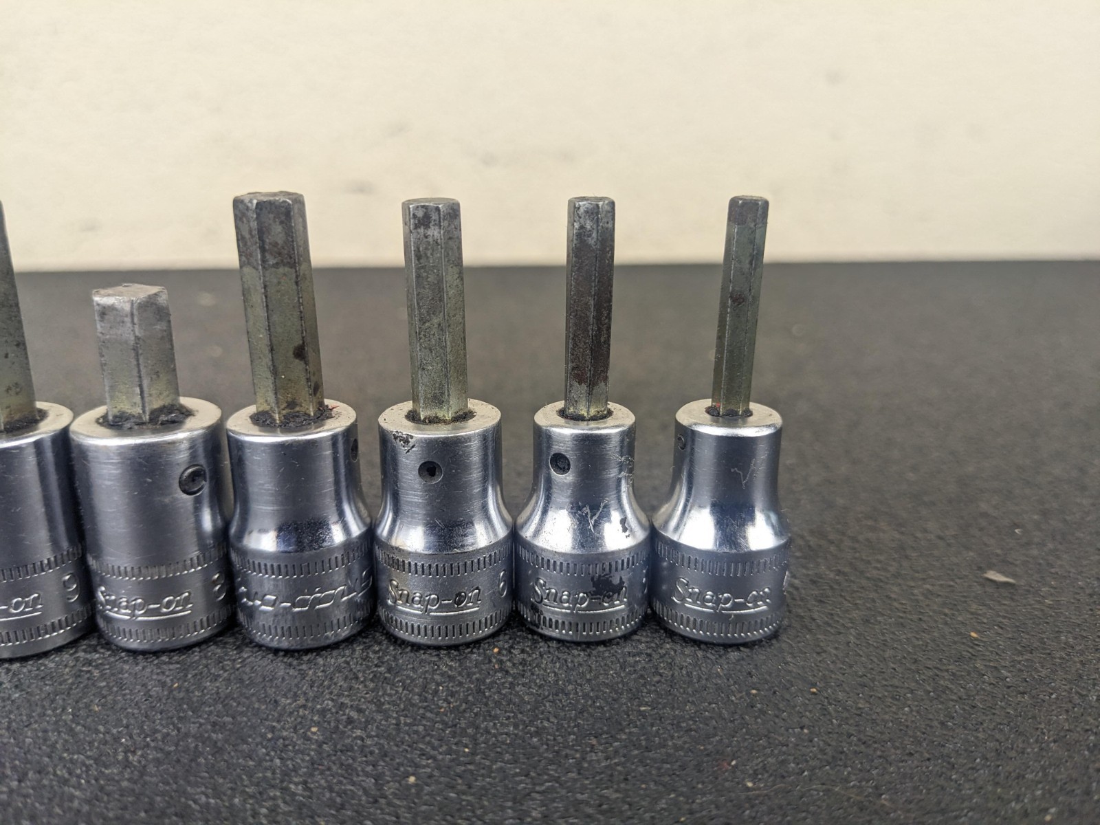 #bl350 Snap On 207EFAMY 7pc 3/8″ Drive Metric Hex Bit Socket Set 4-10mm