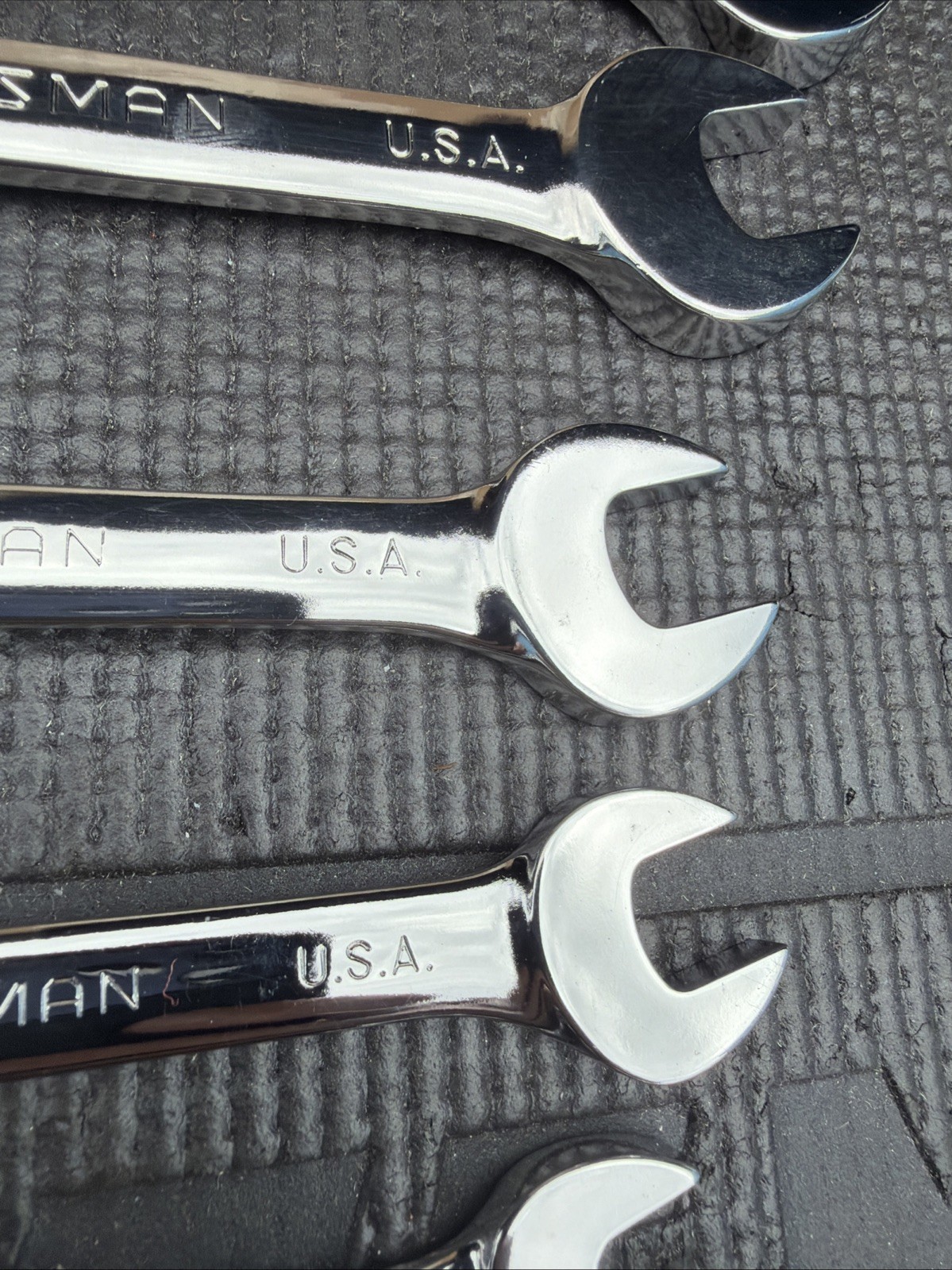 Rare Sears Craftsman USA Nos 7pc Locking Flex Ratcheting Wrench Set 42401 Metric