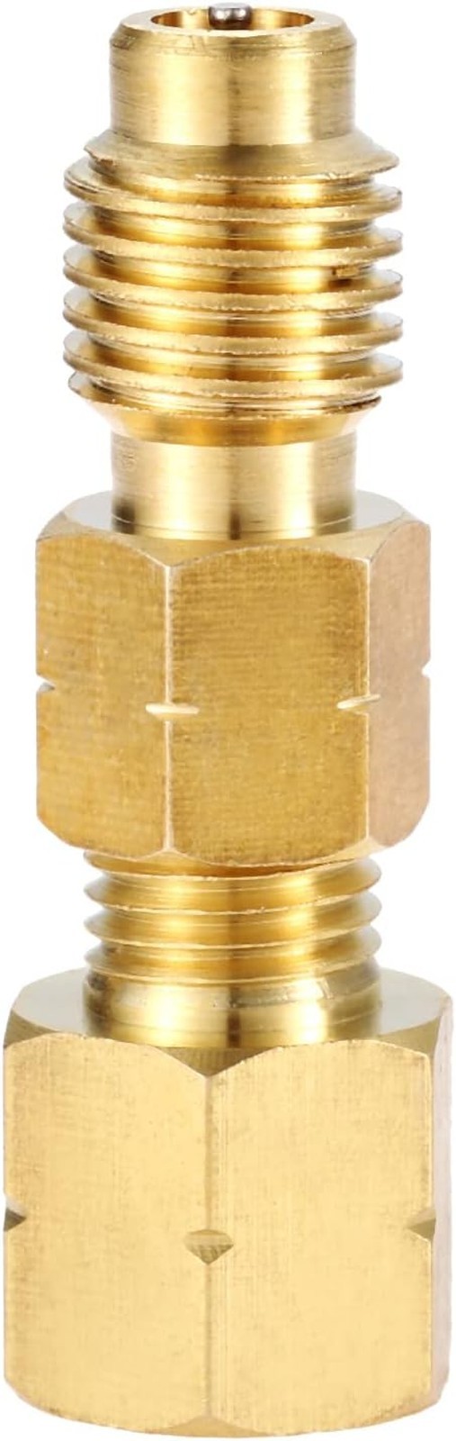 R1234yf Adapter with Valve Core Brass Conversion Kit 1/4 Inch SAE Female FL to