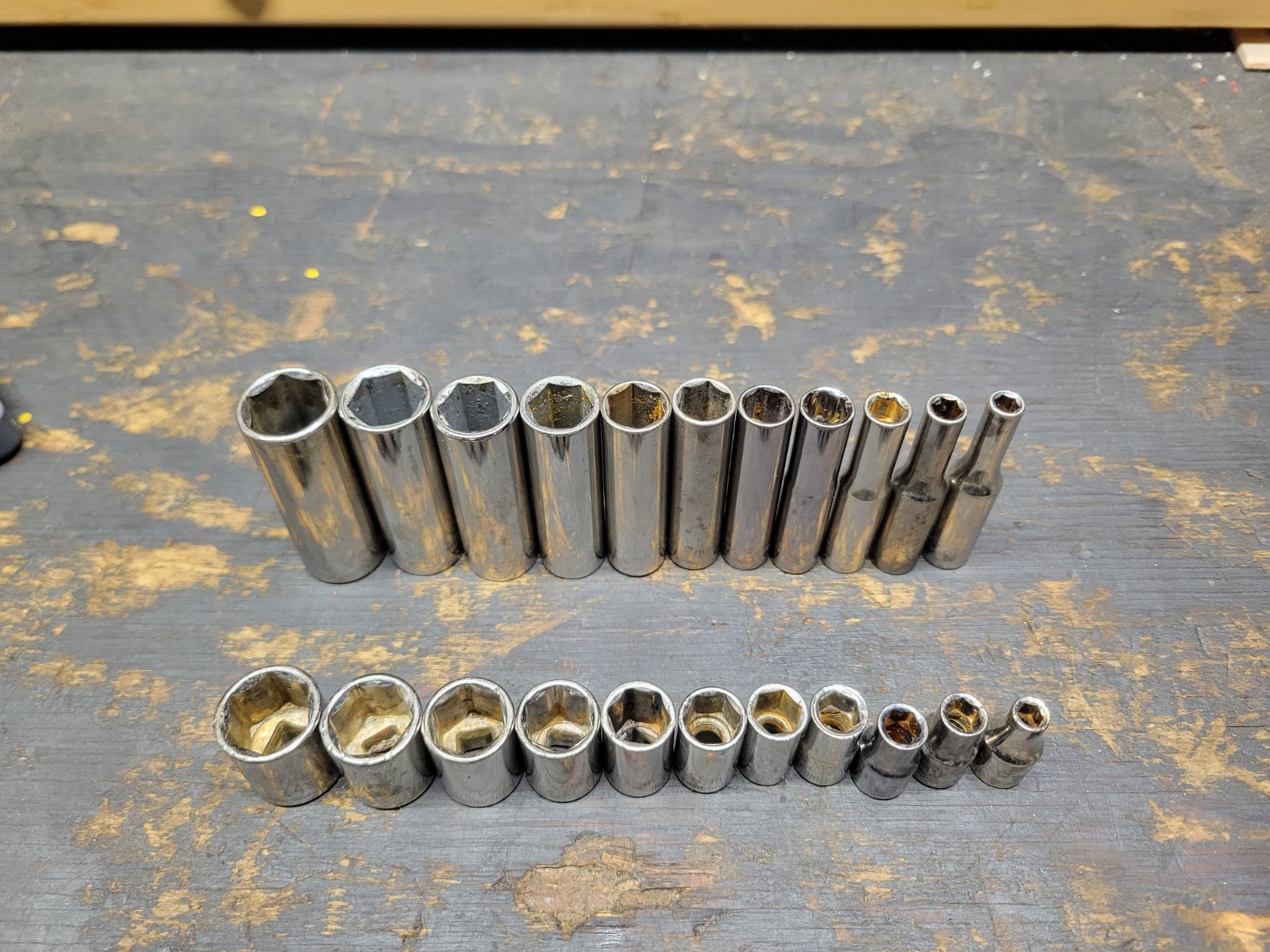 Craftsman G Series Made In USA Metric 1/4 Dr. 4mm -14mm 6pt Deep And Shallow