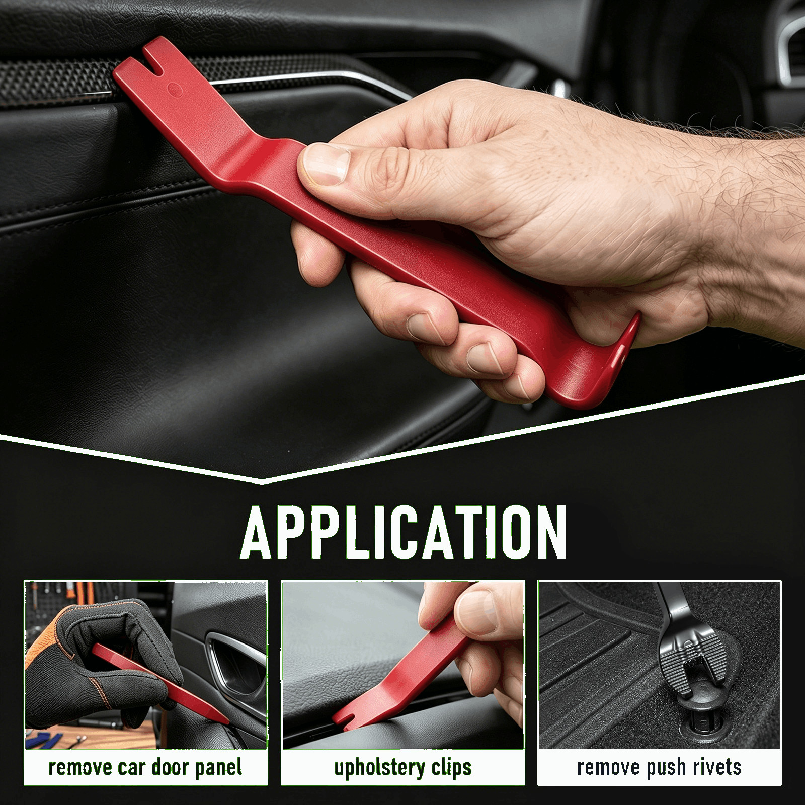 5 Auto Trim Removal Tool Kit Car Panel Door Window Fastener Remover Pry Tool Set