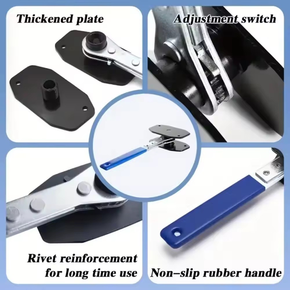 Car Ratchet Brake Piston Spreader Wrench Caliper Pad Install Tool Press Ratchet