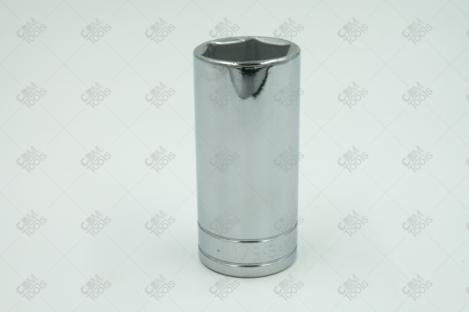 SK Hand Tools 1/2in Drive 1-1/8in 6pt Deep Chrome Socket #41836 NewUSA Made
