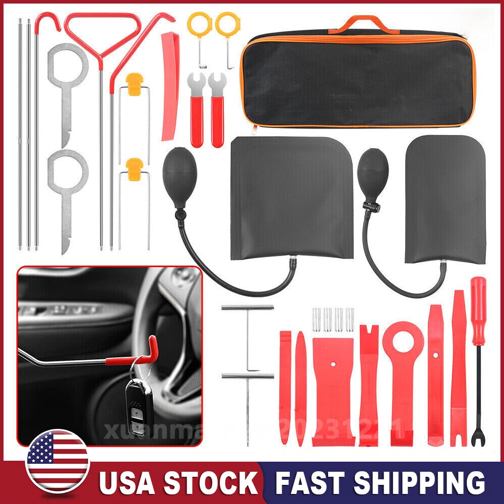 31Pcs Car Window Door Emergency Open Removal Universal Repair Kits US