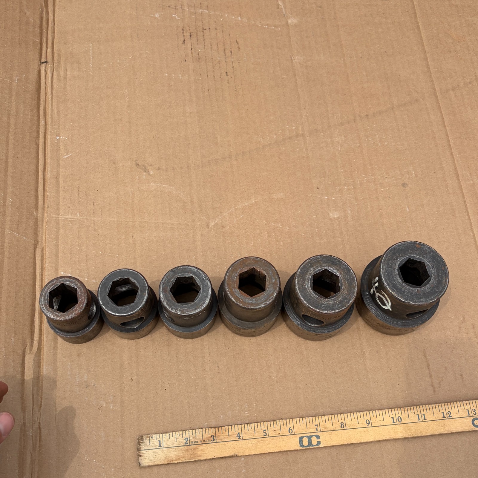 Walden-Worcester 546-570 1″ Hex Drive 1 7/16″-2″ Alloy Socket – 6 pc set