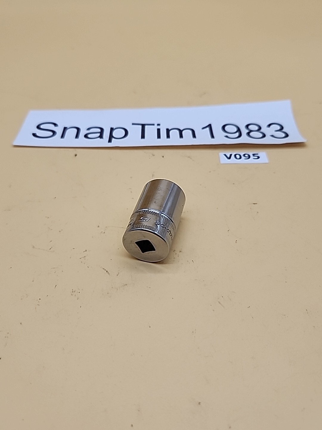 Snap-on Tools 1/4″ Drive 15mm Metric Semi Deep 6PT Chrome Socket TMMS15 USA