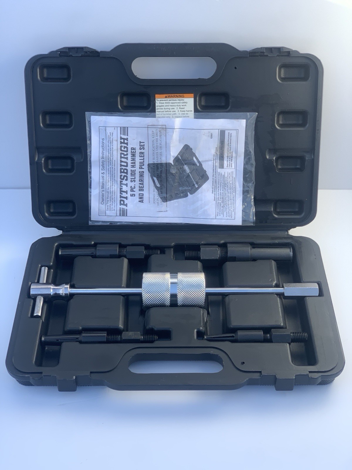 62601 PITTSBURGH Slide Hammer and Bearing Puller Set 5-Piece