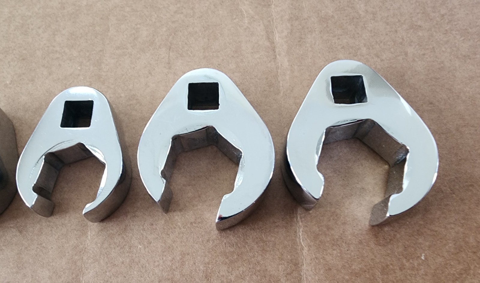 Snap-On 9 pc 3/8 Dr 6Pt SAE Flare Nut Crowfoot Wrench Set 207SFRH 13/16 7/8 Incl