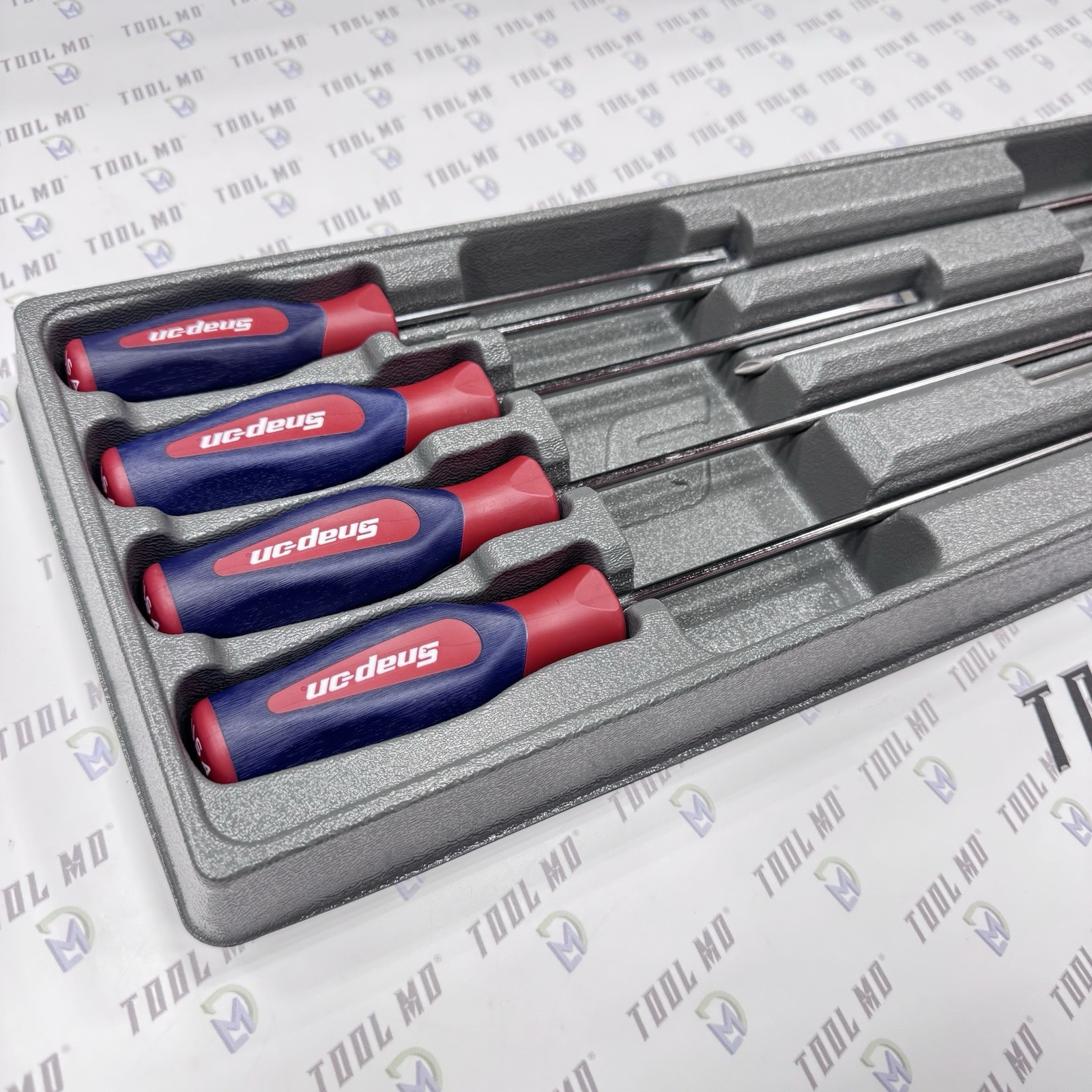 Snap-on Tools USA RARE 8pc RED WHITE & BLUE Cabinet Screwdriver Set SHDXL80RWB