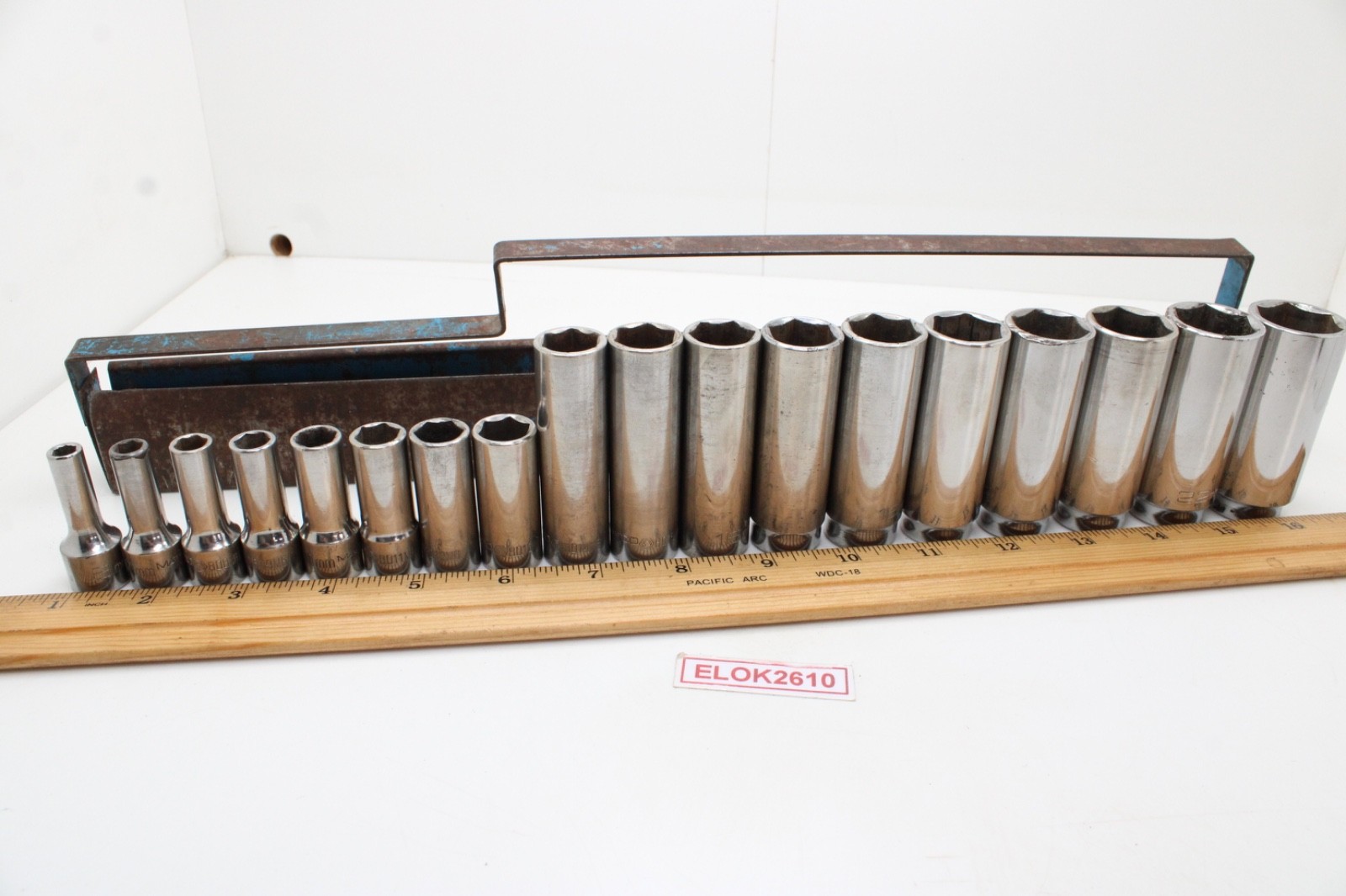 Matco BD6M6-BD23M6 6-23mm 3/8″ Drive 6 Point Metric Chrome Deep Socket Set USA