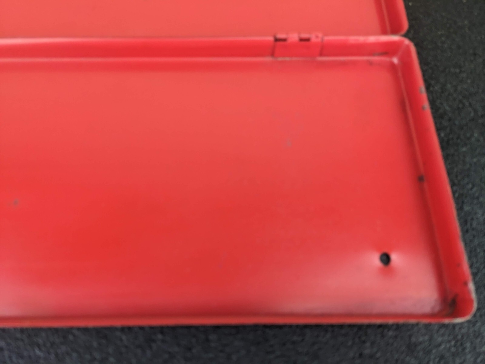 #bj954 Snap On Tools USA KRA-284 (Kenosha WI) Red Metal Tool Case Box