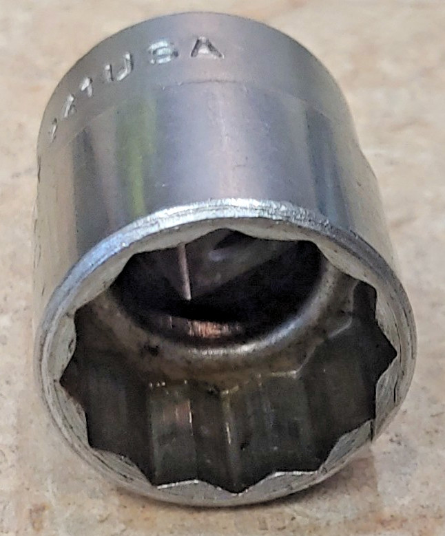 Snap-on FV241 3/8″ Drive 3/4″ SAE 12-Point Regular Socket Made in USA