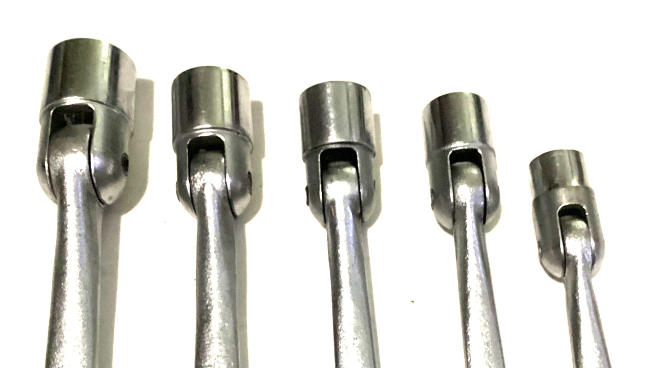 VTG Craftsman Flex Socket Combination Wrench 5pc Saltus 3/8 1/2 9/16 5/8 3/4″ V